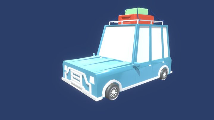 Low poly car Model 3D Model