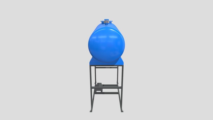 4m³ Boiler Feedwater Tank 3D Model