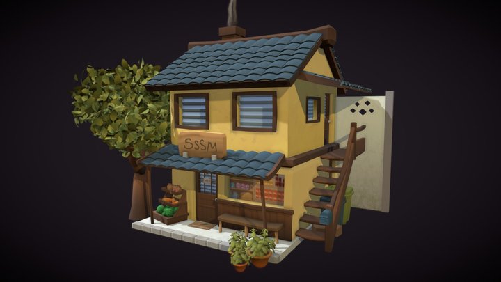 Cowie Island - General Store 3D Model