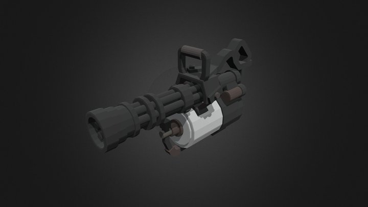 MCTF2 Minigun 3D Model