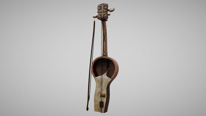 Kazakh Qobyz (Kobyz) 3D Model