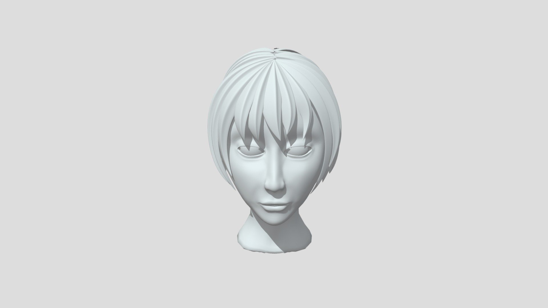 Sculpt Female Face (Not textured)