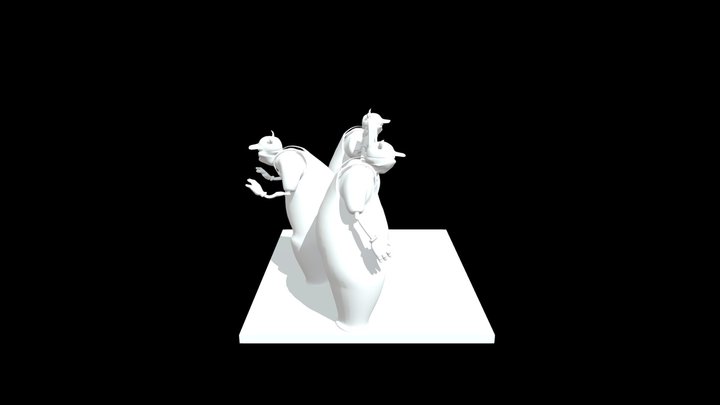 Uncle Samsonite 3D PRINT STATUE 3D Model