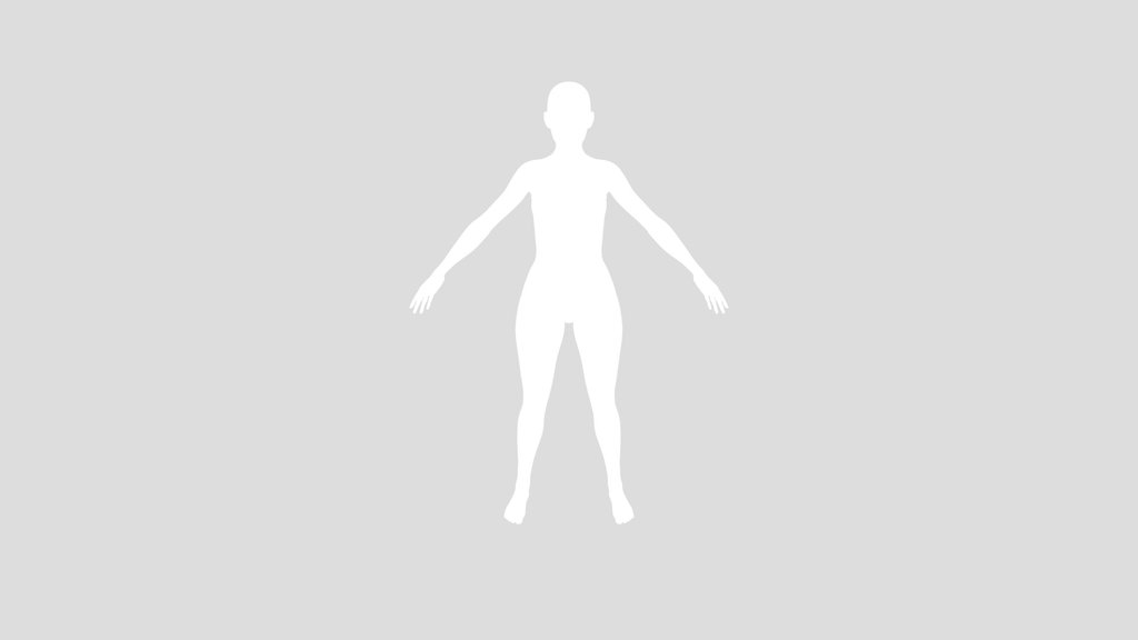 Stylized Female Base Mesh Rigged