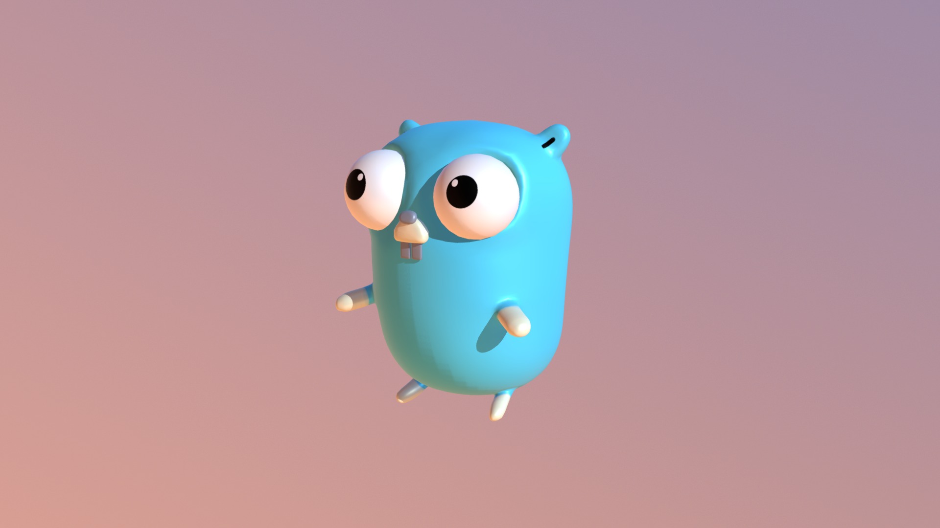 3D model Golang’s Gopher – VR Chat Avatar - This is a 3D model of the Golang's Gopher - VR Chat Avatar. The 3D model is about a blue and white toy.