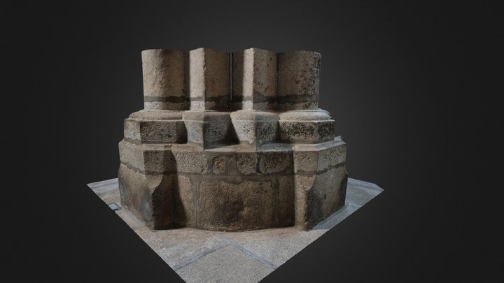 Basa de un pilar de la catedral de Ávila 3D Model