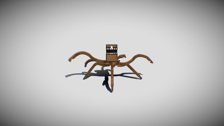 Chest Monster (Emerged) – Free 3D Model STL