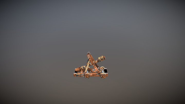 Stylized Catapult 3D Model