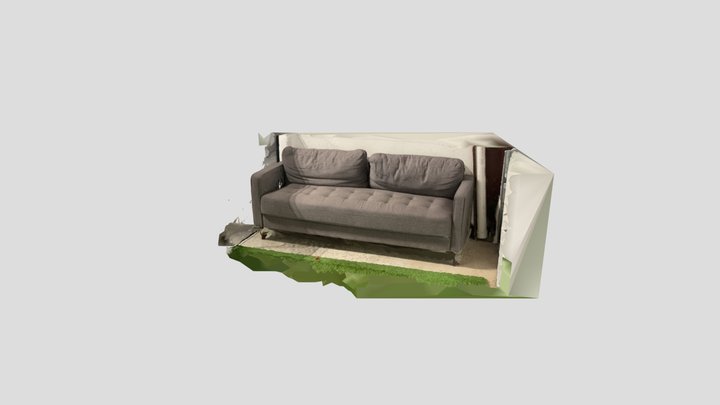 Fluffy Couch 3D Model