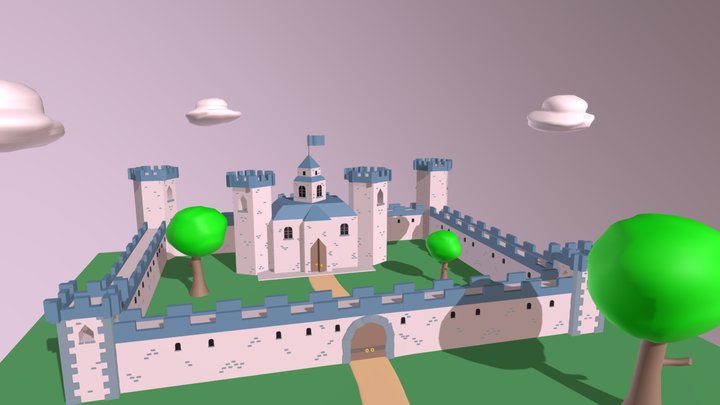 Castillo LowPoly 3D Model