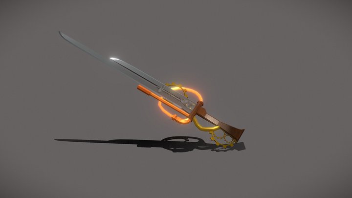 Spada Steampunk 3D Model