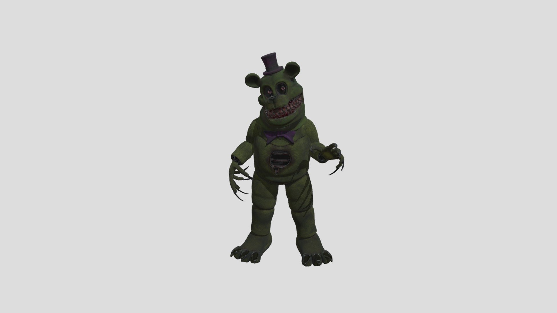 Stylized Nightmare Fredbear V2 - Download Free 3D Model By Susan ...