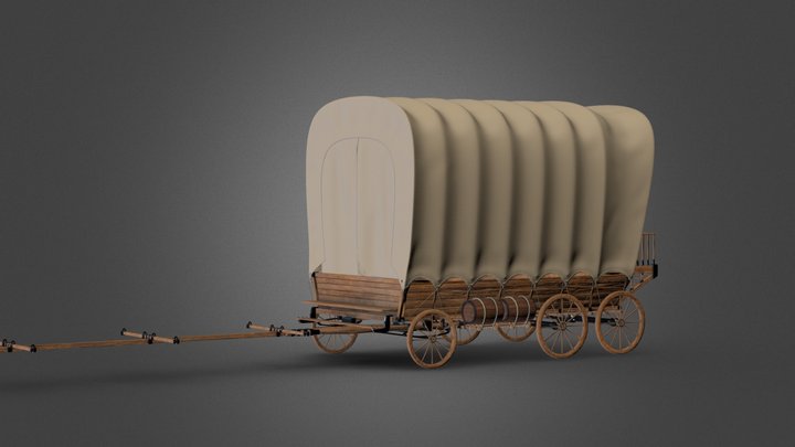 Large Carriage (Hooded) 3D Model