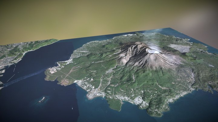 Sakurajima 3D Model