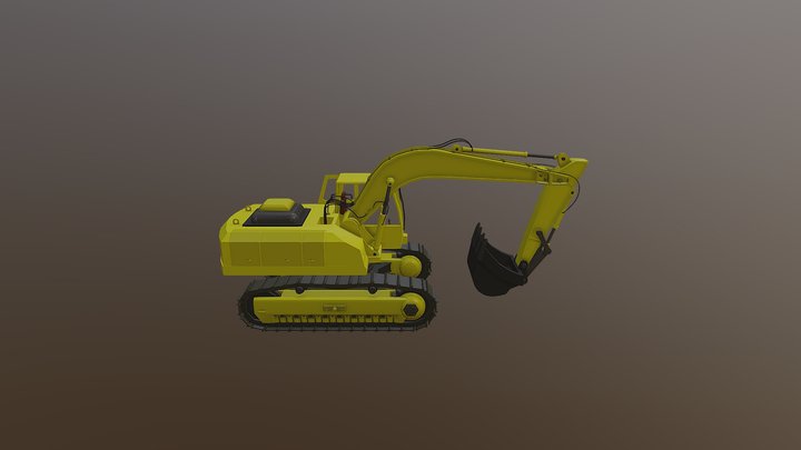 Exavator detalization DZ 3D Model
