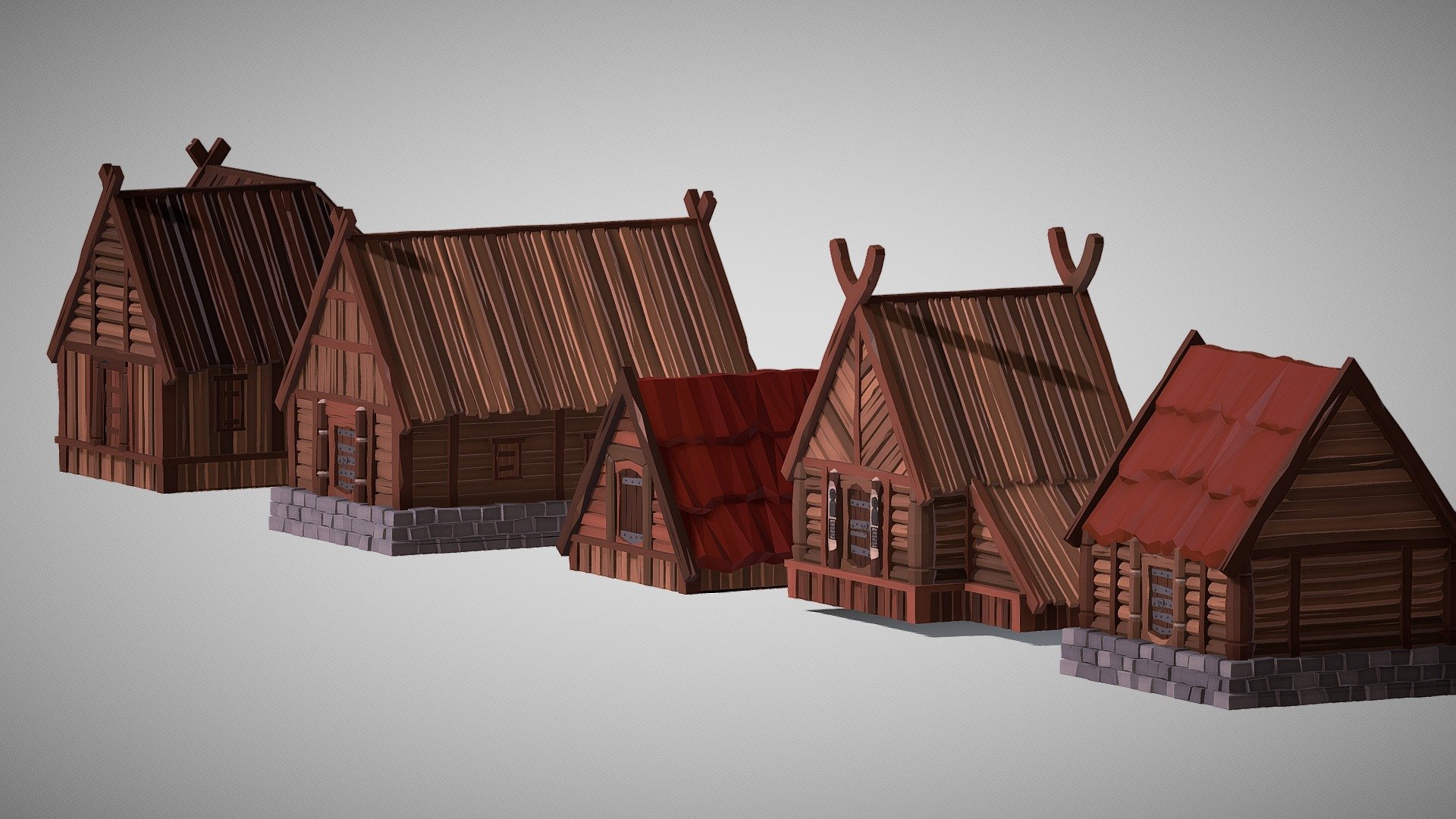 3D model House Model For Roblox or a Low-Poly Game VR / AR / low-poly