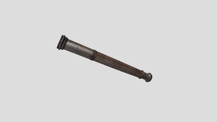 Clemens House Second Story Column, Cast Iron 3D Model