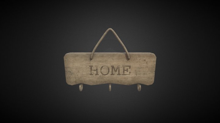 Low Poly Keychain 3D Model
