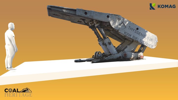 CoalHeritage - Powered Roof Support THYSSEN 8/26 3D Model
