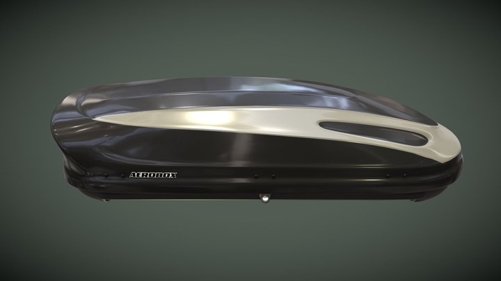 Аэробокс серо-черный глянцевый 3D Model