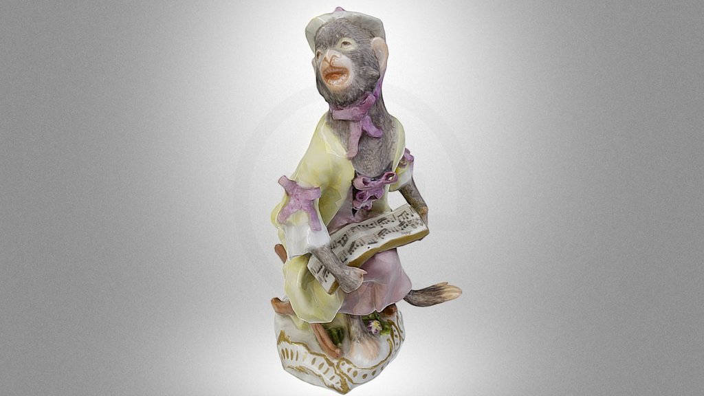 Statuette of a Singing Monkey
