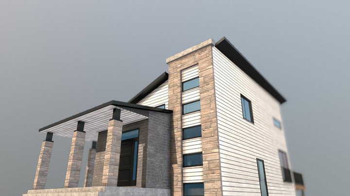 Modern House (exterior) 3D Model
