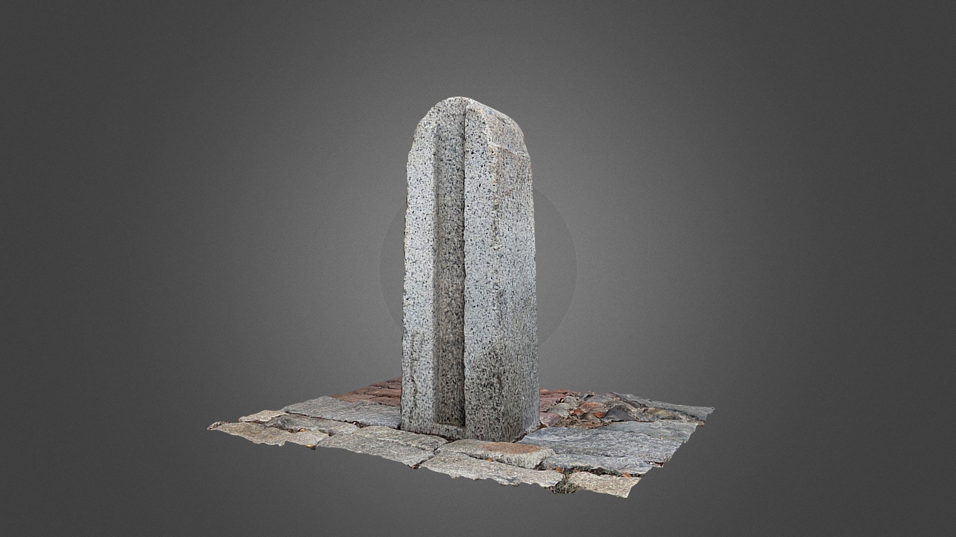 Stone parking pillar