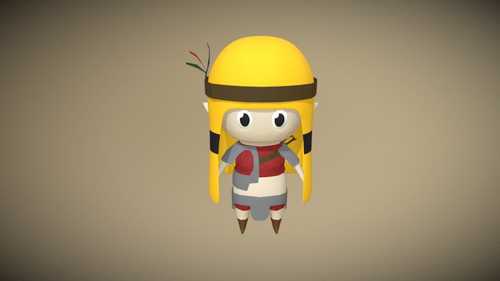 Elf archer 3D Model