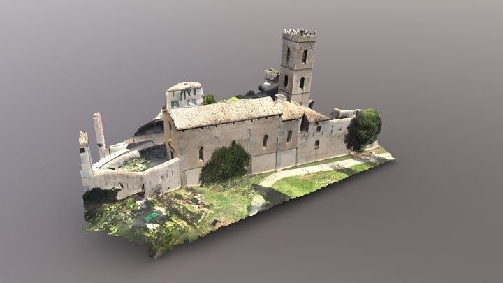 Entrevaux- Cathédrale Notre Dame de l'Assomption 3D Model