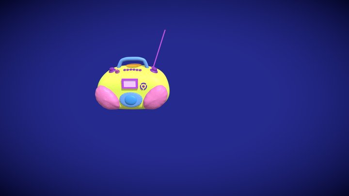 Radio_cassette 3D Model