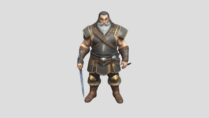 Warrior of the North 3D Model