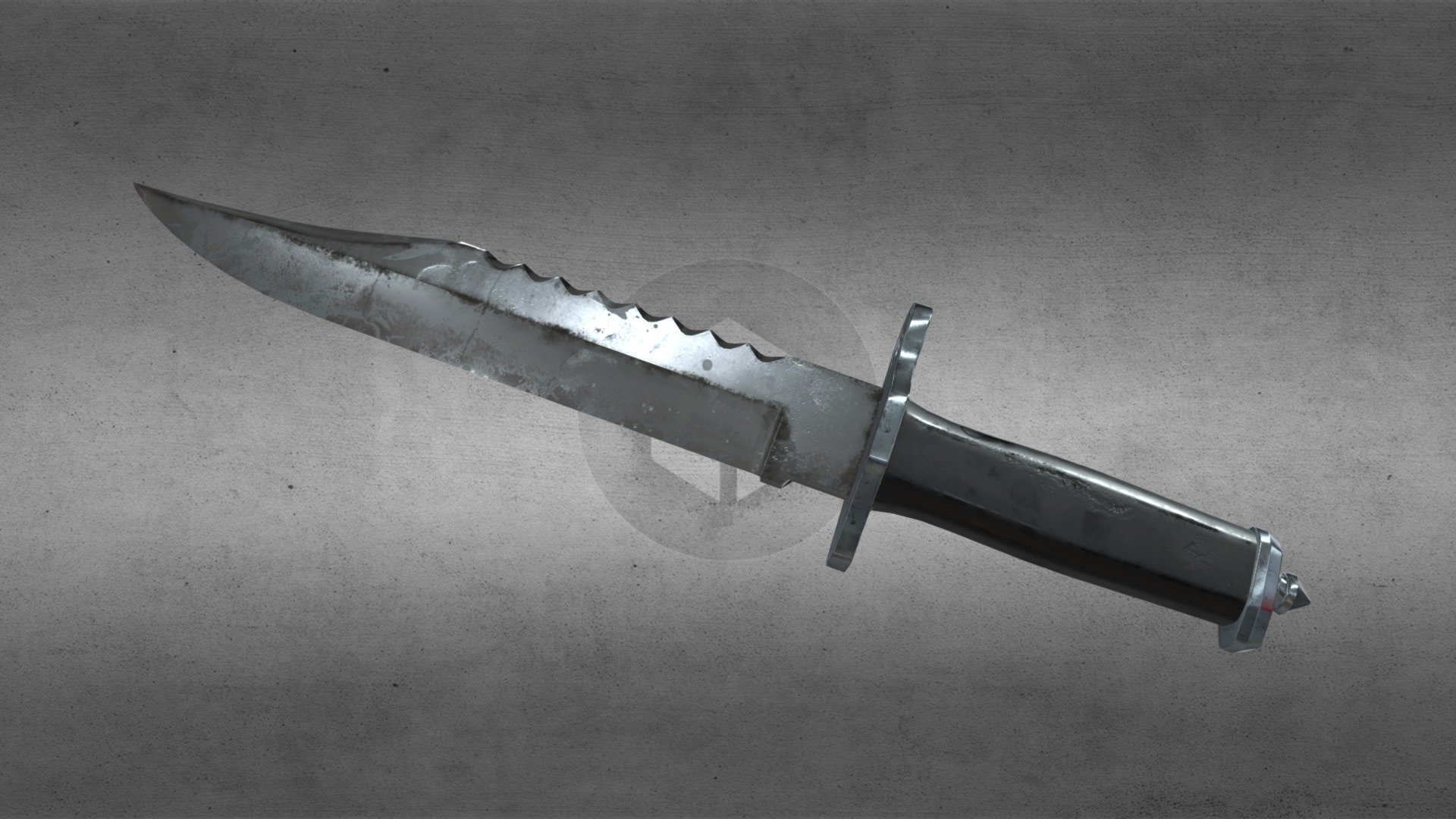 COMBAT KNIFE - 3D model by alexpuh [c9566e4] - Sketchfab