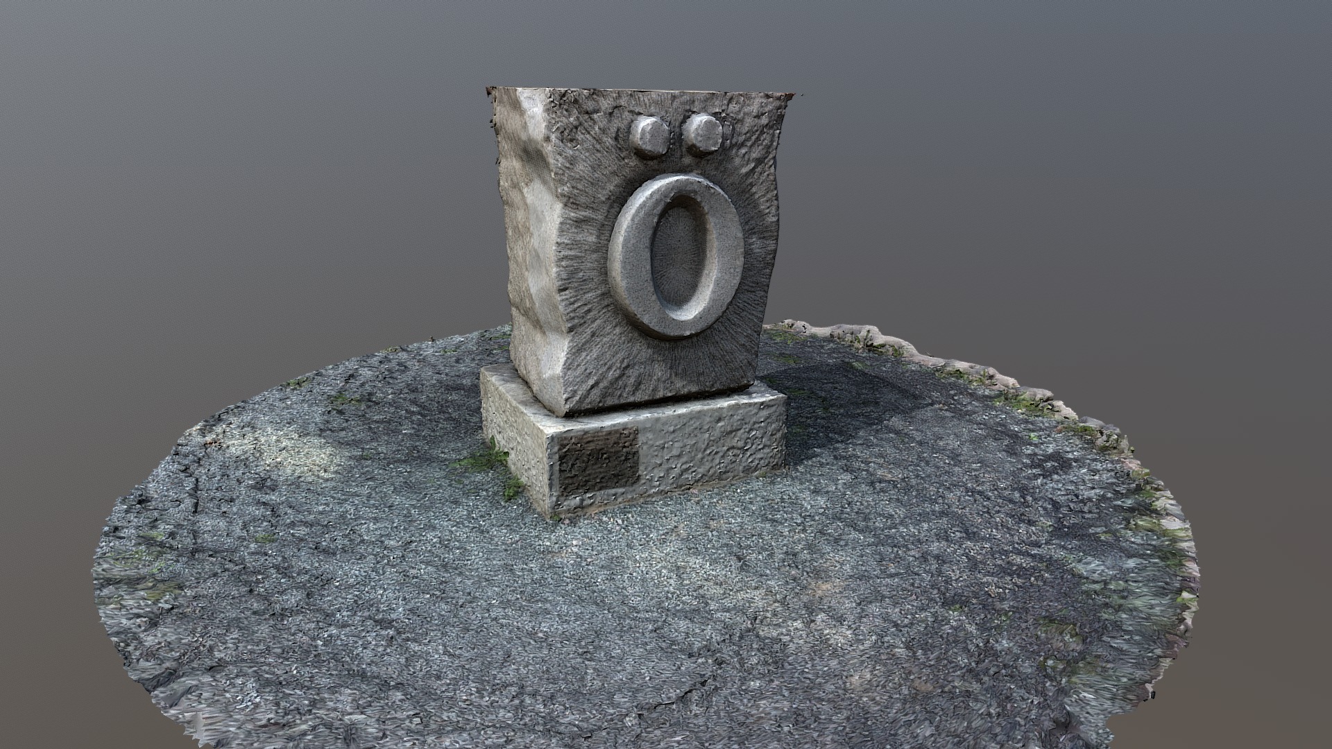 3D model Monument - This is a 3D model of the Monument. The 3D model is about a stone with a hole in it.