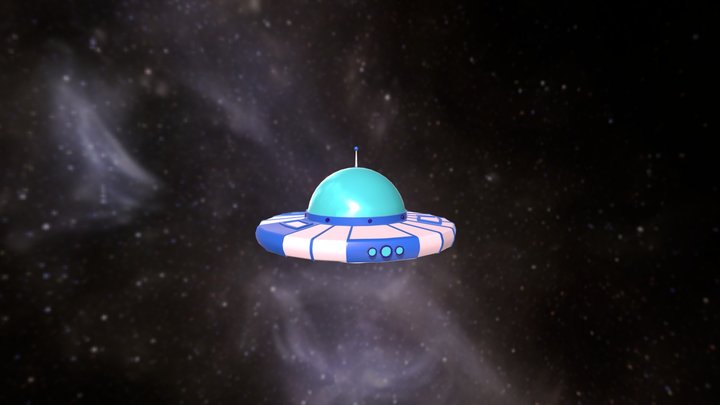 UFO Blue 3D Model