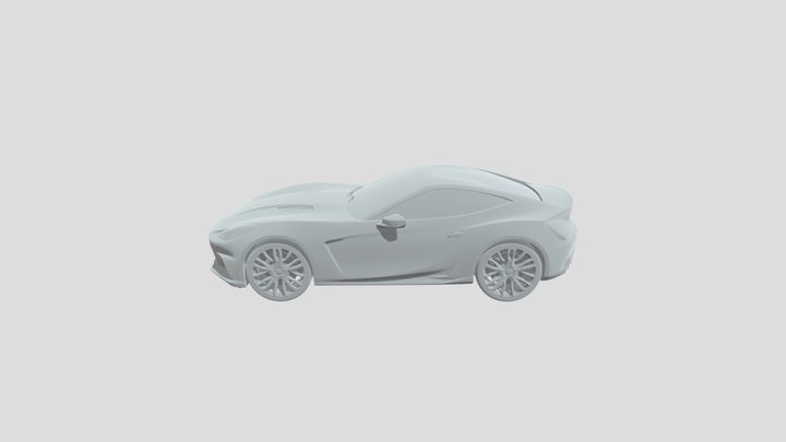 Crie um modelo de um carro em 3d 3D Model