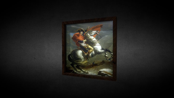 Napoleon painting 3D Model