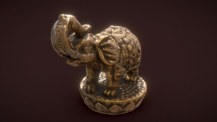 Elephant_statue 3D Model