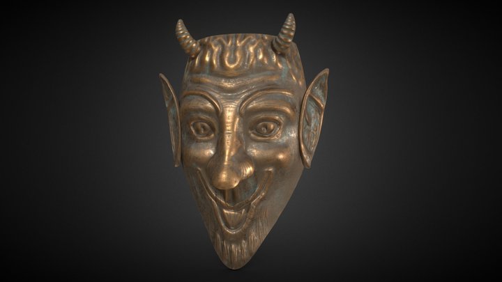 Bronze mask of Satyr ATOM PRG Concept – Free 3D Model STL