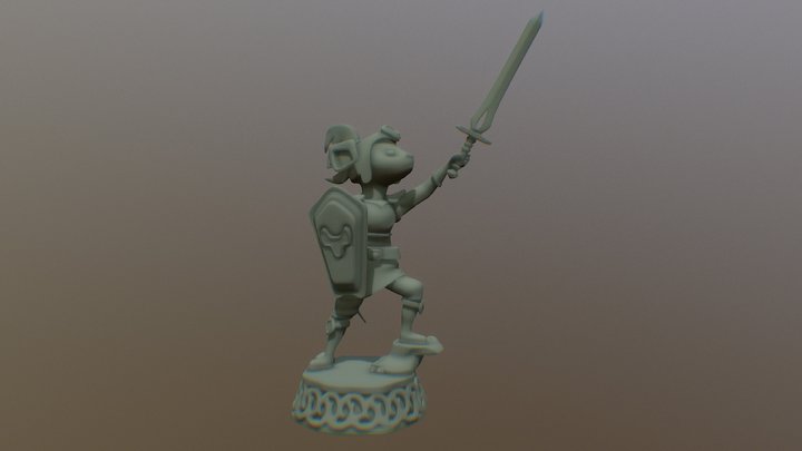 Mouse Statue 3D Model