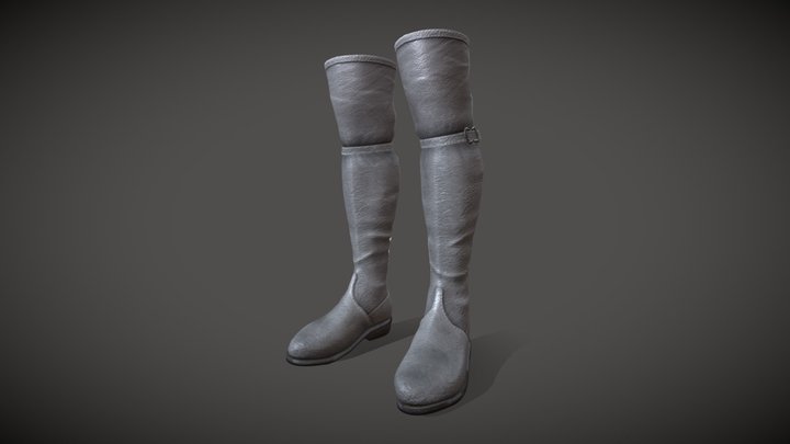 Renaissance Boots 3D Model