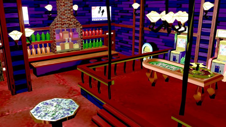 Casino Pub WIP 3D Model