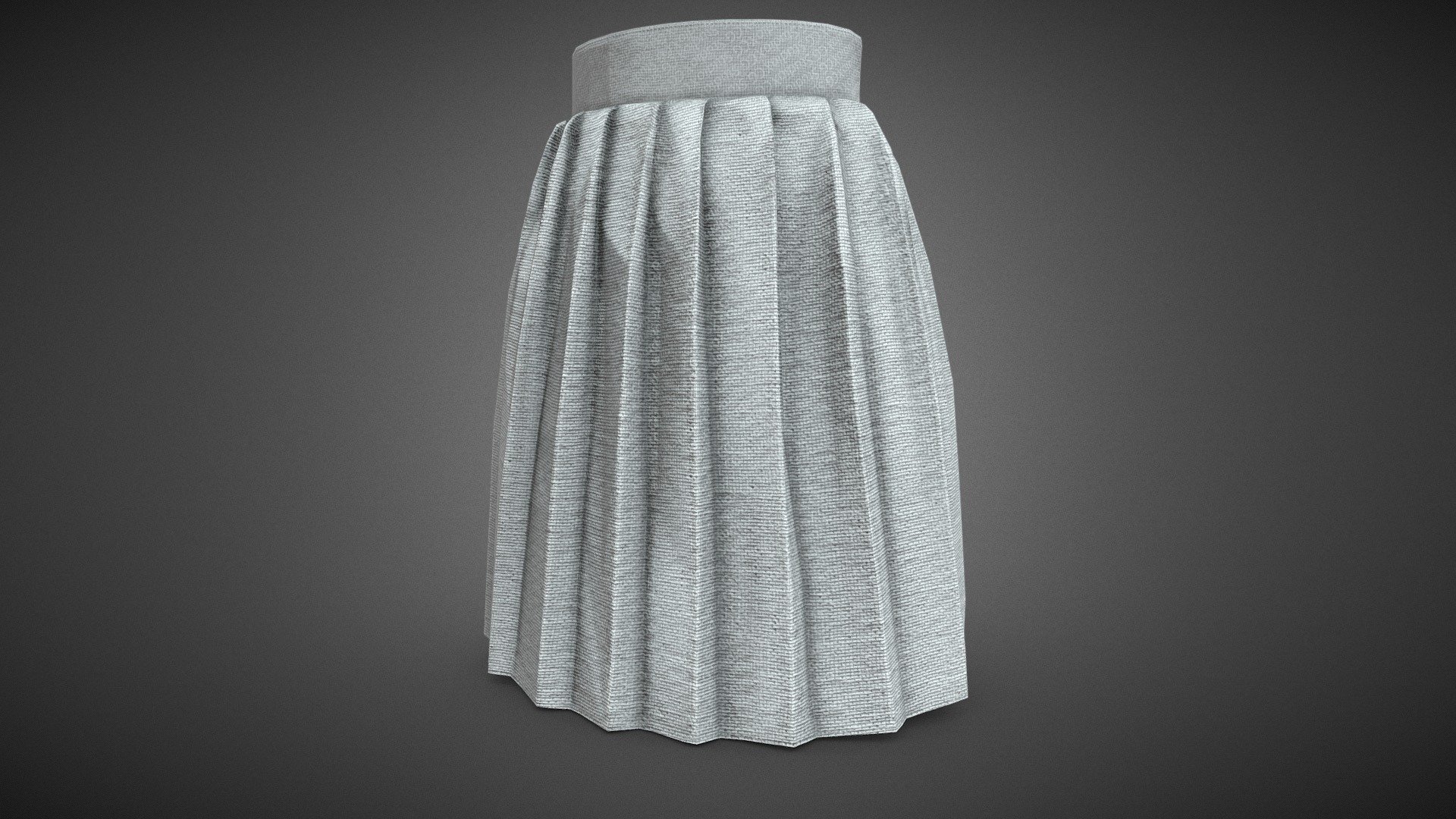 Silver skirt 3d sale