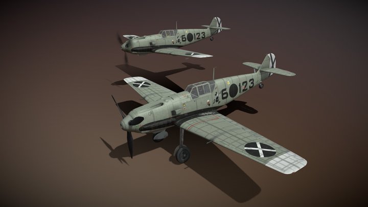 Messerschmitt - BF-109 E - 6-123 3D Model