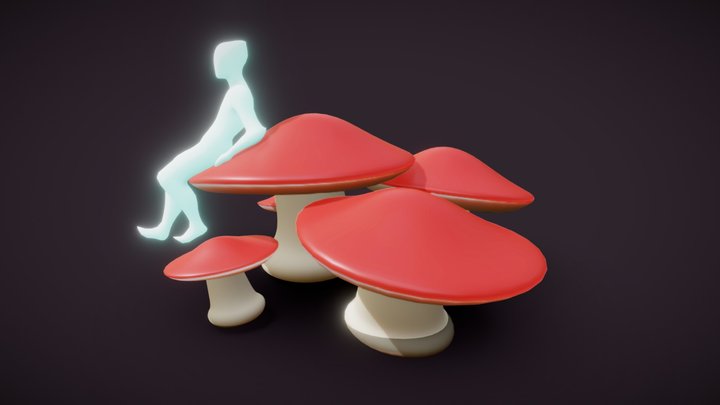 Mushrooms 3D Model