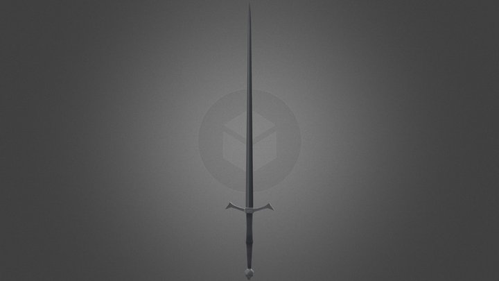 Gurthang the Black Sword 3D Model