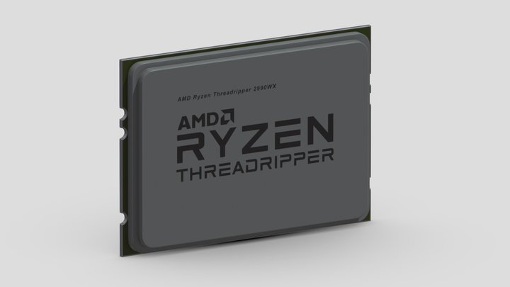 AMD Ryzen 2990WX Threadripper Processor 2nd Gen 3D Model