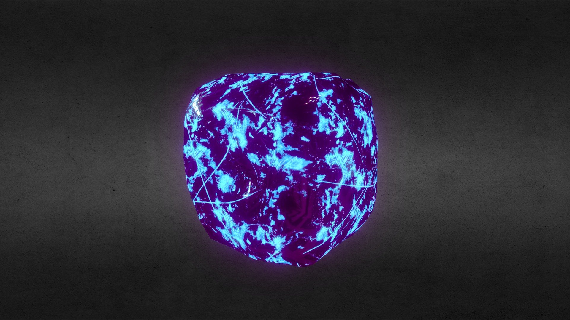 Luminous Azurite — Sketchfab embed 3D viewer