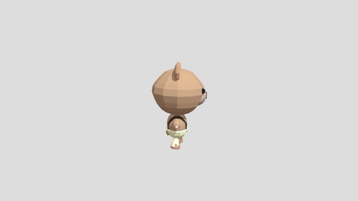 害羞 3D Model