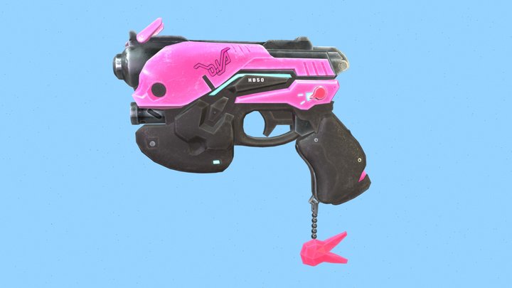 D.Va's Light Gun 3D Model