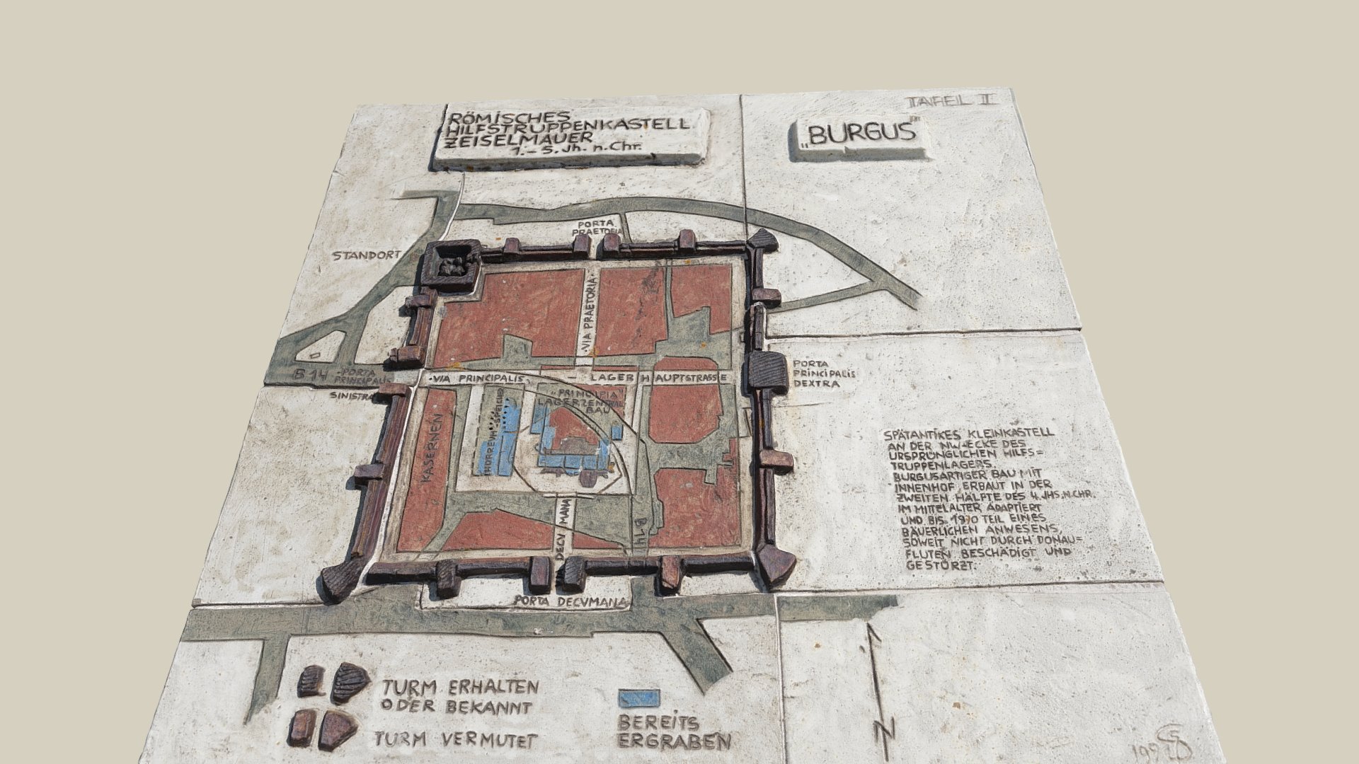 Kastell Zeiselmauer — Sketchfab embed 3D viewer